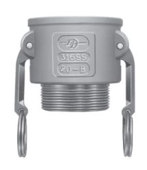 PT 1000201, Part B Coupler, 1/2", Aluminum (E05B)