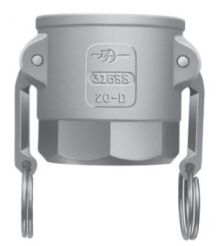 PT 1000401, Part D Coupler, 1/2", Aluminum (E05D)