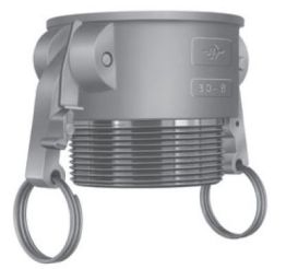 PT 60184030L2, STA LOK II Part B Coupler Reducer, 4" x 3", Aluminum (40X30B SLII)