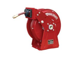 Reelcraft DP5650 OLP, Compact Dual Pedestal Hose Reel, 3/8" ID x 50', 300 PSI, DP5000 Series