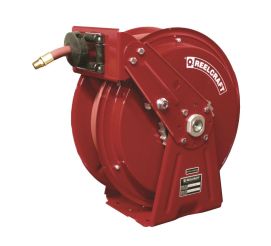 Reelcraft DP7650 OLP, Compact Dual Pedestal Hose Reel, 3/8" ID x 50', 300 PSI, DP7000 Series