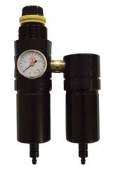 RTI FRC250C-HDM-G, Filter/Regulator/Coalescer with Gauge, 1/4", Pulse Drain, Aluminum