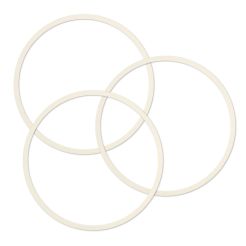 Rubber Fab 40IE-W-250, I-Line Gasket, 2-1/2", EPDM, White