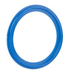 Rubber Fab 40MOE-BUZ-XR-600, Detectomer Tri-Clamp Gasket, Type I, 6", EPDM, Blue