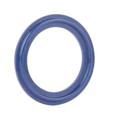 Rubber Fab 40MOFU-BUZ-XR-1000, Detectomer Tri-Clamp Gasket, Type II Flanged, 10", Buna, Blue