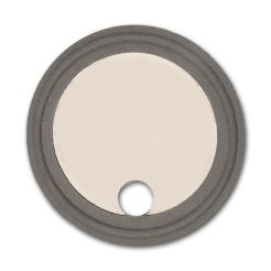 Rubber Fab A80MPG-TS-050-SS-TAB, Tabbed Orifice Plate Gasket, 1/2", Tuf-Steel, Gray