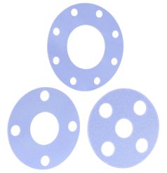 Rubber Fab FF-3504-050-150#-.0625, GYLON Style 3504 Full Faced 150# Flange Gasket, 1/2", PTFE, Blue