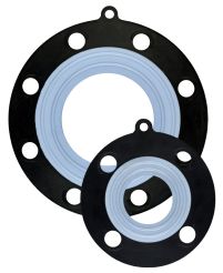 Rubber Fab FF-AF-E-050-150#-.197, Ansi-Flex 150# Flange Gasket, 1/2", PTFE/EPDM, Black/Blue