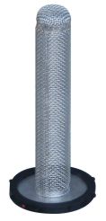 Rubber Fab SSG-CAM-BUZ-U-L-150-16SS, Detectomer Camlock Sock Screen, 1-1/2", Buna, 6" Length, 16SS Mesh, Blue