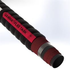 Texcel GTA15F1-3.0-200, 3 in. ID, GAMMA-FLEX TANK Corrugated Tank Truck Hose