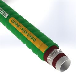 Texcel GUH20C1G-6.0-20, 6 in. ID, GAMMA-FLEX UHMW Chemical Hose