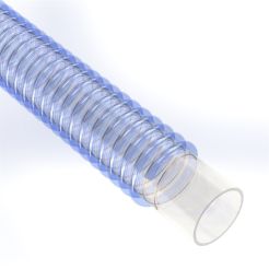 Texcel SPVC-FDW-2.5-100, 2-1/2 in. ID, SIGMA-FDW FDA PVC Grounded Food Grade Suction Hose