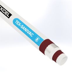 Texcel SANV-2.5-200T, 2-1/2 in. ID, TEX-SANIVAC FDA Sanitary Vacuum Hose