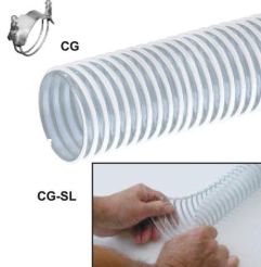 Tigerflex CG-SL100X100, 1 in. ID x 100 ft, CG-SL Series PVC Ducting and Cover Protection Hose