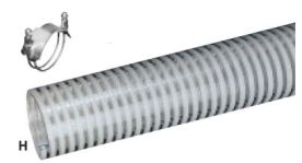 Tigerflex H075X100, 3/4 in. ID x 100 ft, H Series Standard Duty PVC Suction Hose